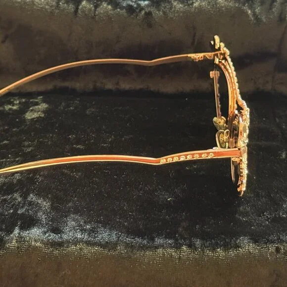 Tiffany Eyewear Sunglasses in Rose Gold-plated Metal with Mirrored Lenses NWT - Picture 6 of 15